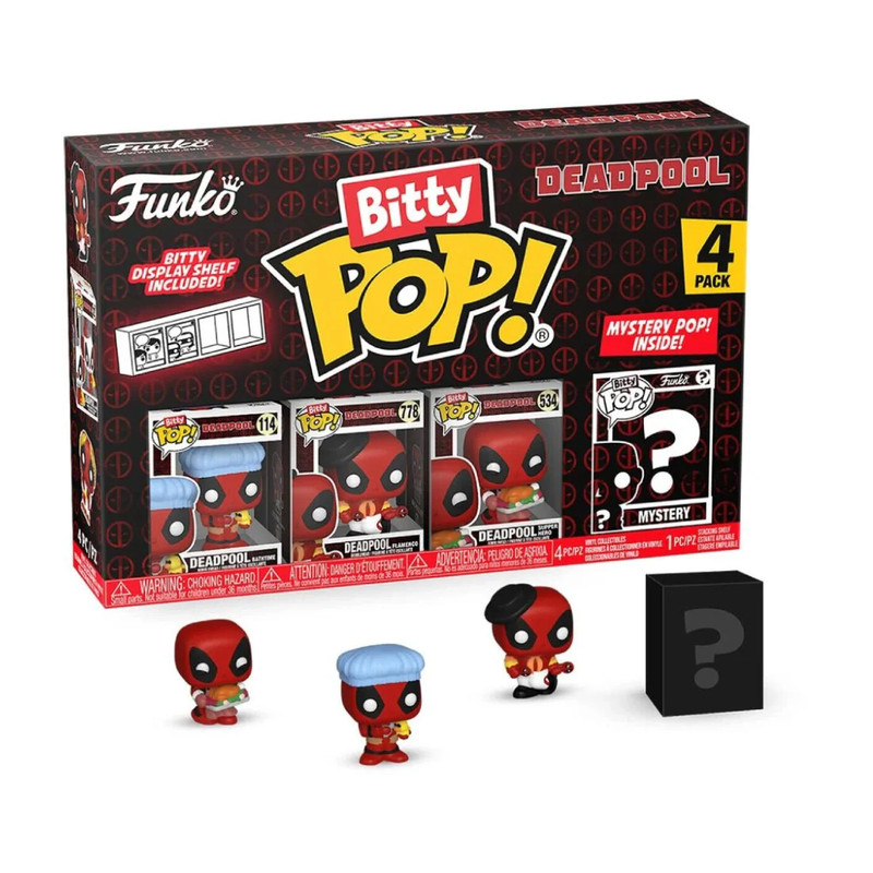 Funko Bitty Pop! Marvel: Deadpool - Bathtime 4PK - دمية